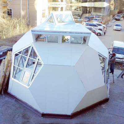 Deepblue Smarthouse Modern modular mobile light steel prefabricated dome house prefab football house