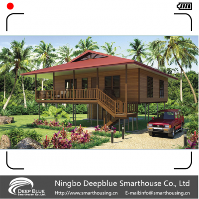 Deepblue Smarthouse prefabricated wooden design bungalow bench house