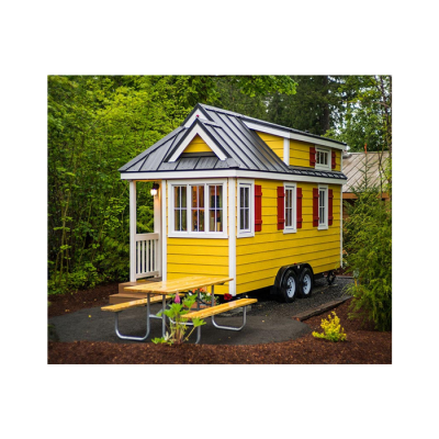 Deepblue Smarthouse Complete finished Moden Low Cost prefabricated mobile tiny house on wheels